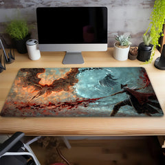 Fantasy Magic Swordsman Mouse Pad Extended Large
