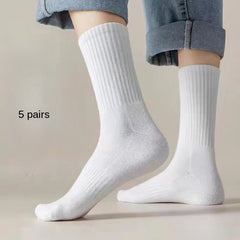 Men's Mid-calf Sweat-absorbing Sports Socks, 10 Pairs