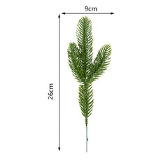 10pcs Christmas Pine Branches Artificial Plants For DIY Tree Wreath Decor
