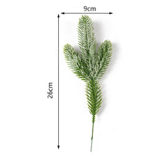 10pcs Christmas Pine Branches Artificial Plants For DIY Tree Wreath Decor