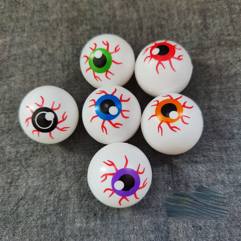 12pcs Mixed Bounce Eyeball Halloween Props Ghost Eye Beads Decorations