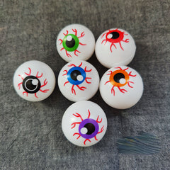 12pcs Mixed Bounce Eyeball Halloween Props Ghost Eye Beads Decorations