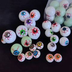 12pcs Mixed Bounce Eyeball Halloween Props Ghost Eye Beads Decorations