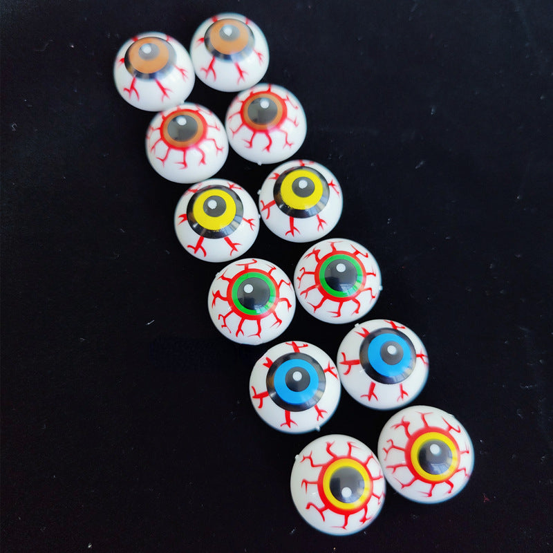 12pcs Mixed Bounce Eyeball Halloween Props Ghost Eye Beads Decorations