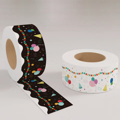 Balloon Chalkboard Border Trim Stickers - Back to School Season