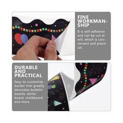 Balloon Chalkboard Border Trim Stickers - Back to School Season
