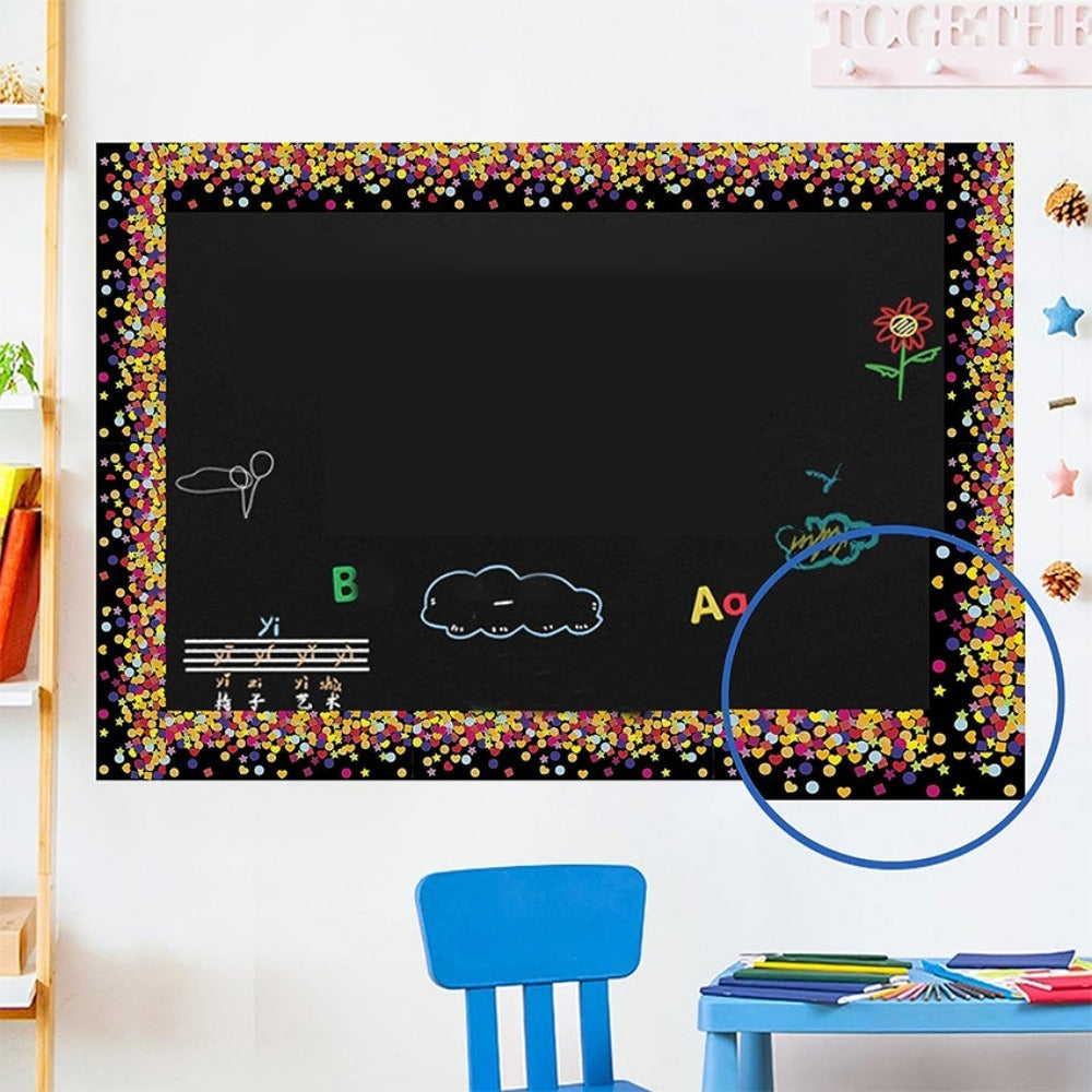 Confetti Bulletin Board Border Stickers - Decorative Border Sticker