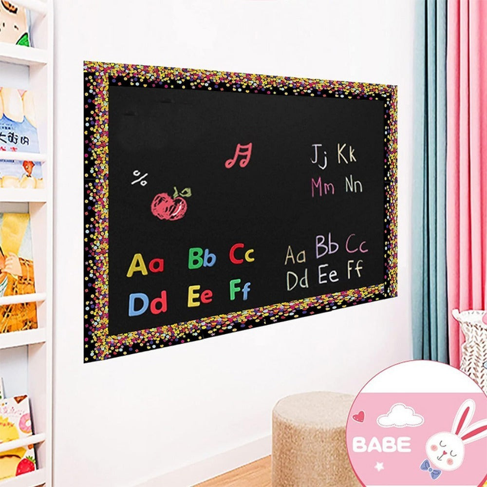 Confetti Bulletin Board Border Stickers - Decorative Border Sticker