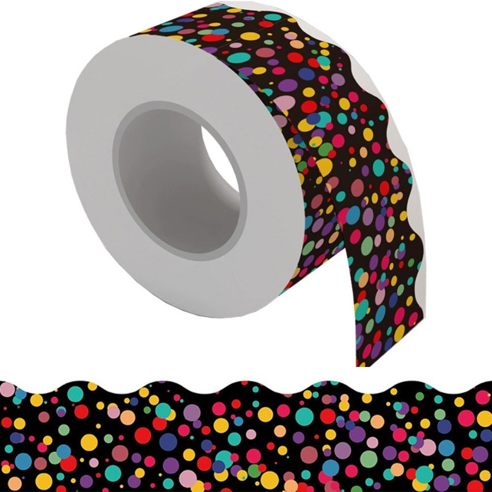 Confetti Bulletin Board Border Stickers - Decorative Border Sticker