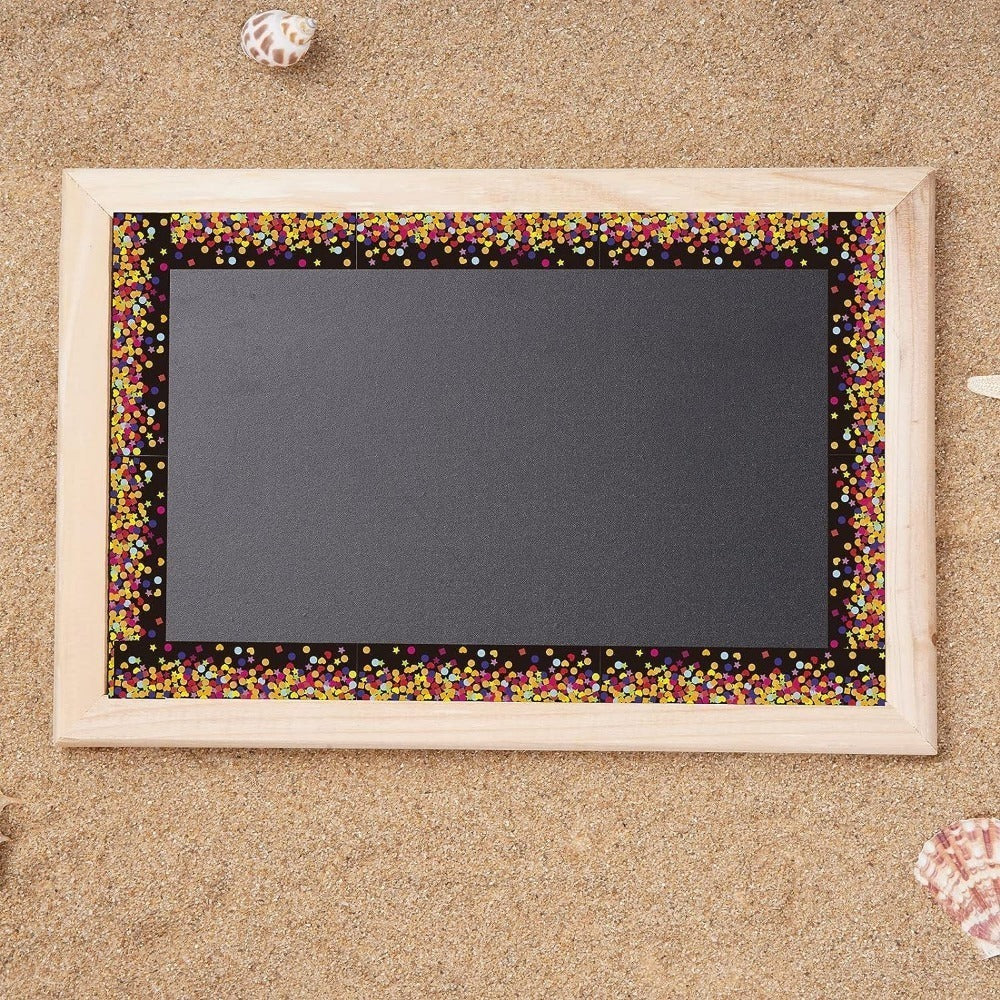 Confetti Bulletin Board Border Stickers - Decorative Border Sticker