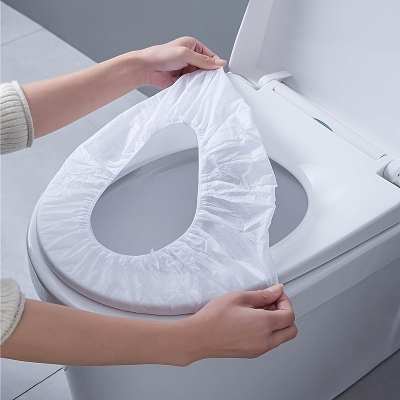 10pcs Waterproof Disposable Toilet Seat Covers Portable Travel Bathroom Cover