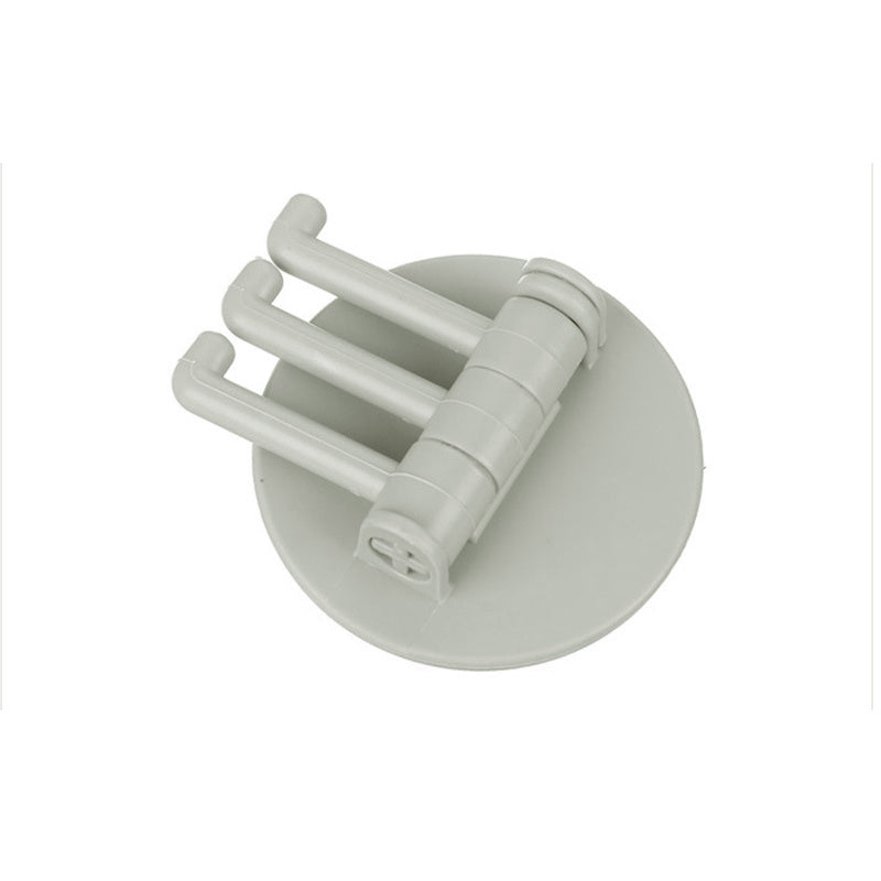3pcs Rotating Hooks Seamless Adhesive Strong Bearing Stick Hook