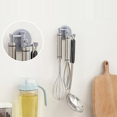 3pcs Rotating Hooks Seamless Adhesive Strong Bearing Stick Hook