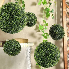 Artificial Grass Ball Boxwood Outdoor Decor Fall Wedding Garden