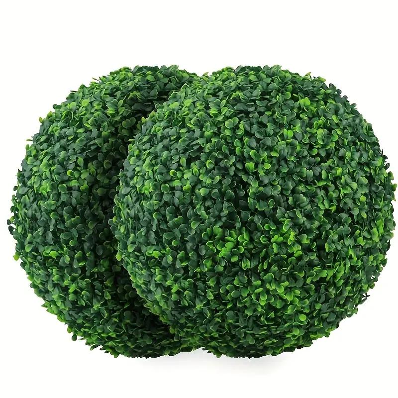 Artificial Grass Ball Boxwood Outdoor Decor Fall Wedding Garden