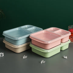 Japanese Style Wheat Straw Compartment Insulation Lunch Box