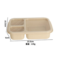 Japanese Style Wheat Straw Compartment Insulation Lunch Box