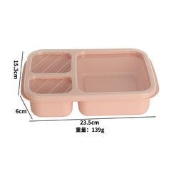 Japanese Style Wheat Straw Compartment Insulation Lunch Box