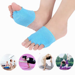 Toeless Half Palm Yoga Socks Sweat Absorbing Non Slip Ballet Sports Socks
