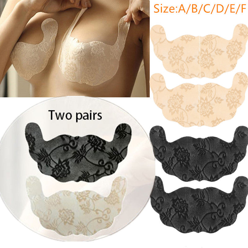 Disposable Breast Stickers F Cup Wedding Ladies Beach Invisible Push-up Bra
