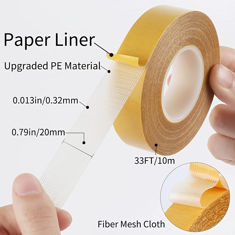 3pcs Double Sided Fabric Tape Heavy Duty Duct Cloth Tape