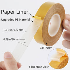 3pcs Double Sided Fabric Tape Heavy Duty Duct Cloth Tape