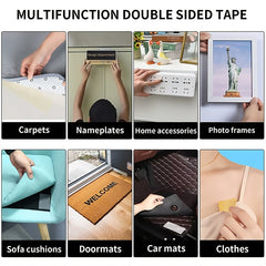 3pcs Double Sided Fabric Tape Heavy Duty Duct Cloth Tape