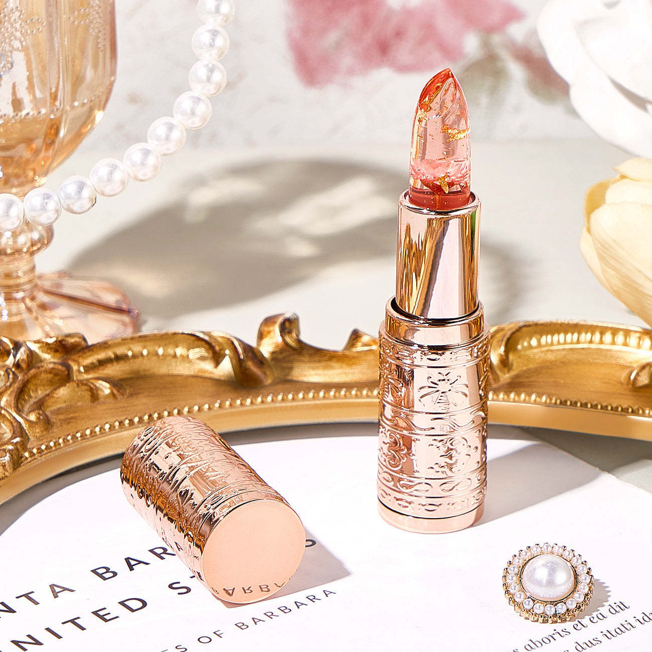 Magic Jelly Flower Lipstick Temperature Changing Lip Gloss