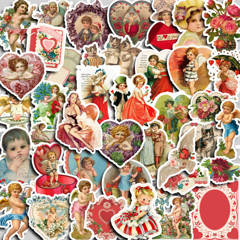 40pcs Vintage Waterproof Vinyl Stickers for Water Bottle Laptops Phones