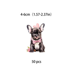 50pcs Dog Stickers Waterproof Vinyl Stickers For Water Bottle Laptops