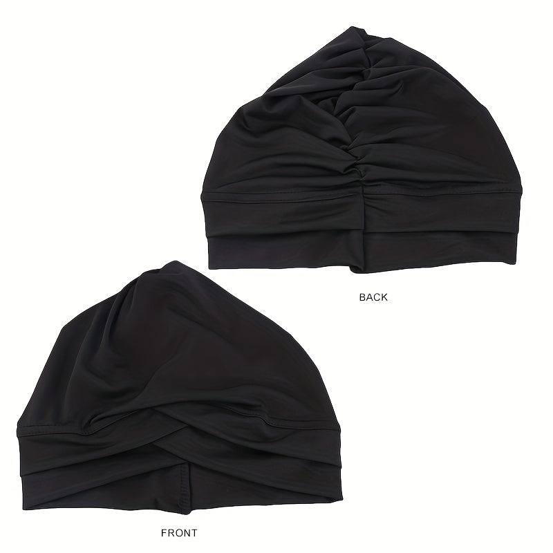 Stylish Elastic Cross Turban Cap - Women's Head Wrap