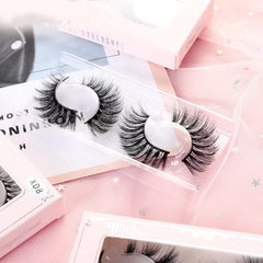 3D False Eyelashes Natural Thick Doll Style 2 Pairs