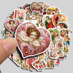 40pcs Vintage Stickers Diy Computer Washi Scrapbooking Stickers
