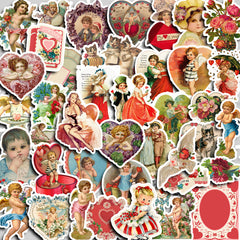 40pcs Vintage Stickers Diy Computer Washi Scrapbooking Stickers
