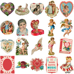 40pcs Vintage Stickers Diy Computer Washi Scrapbooking Stickers