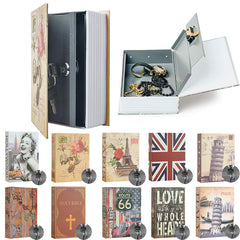 Key Locked Book Safe Box Secure Storage Creative Gift Idea