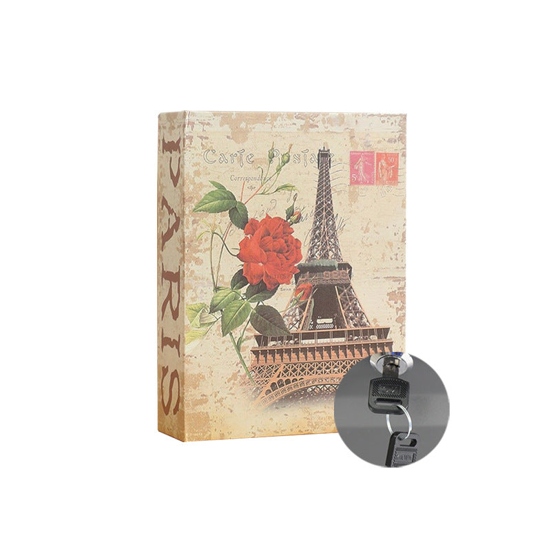 Key Locked Book Safe Box Secure Storage Creative Gift Idea
