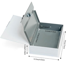 Key Locked Book Safe Box Secure Storage Creative Gift Idea