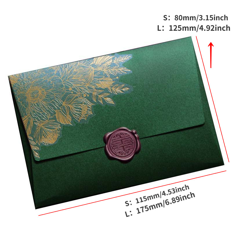 10pcs High Pearl Paper Envelopes Wedding Invitation Cards Envelopes