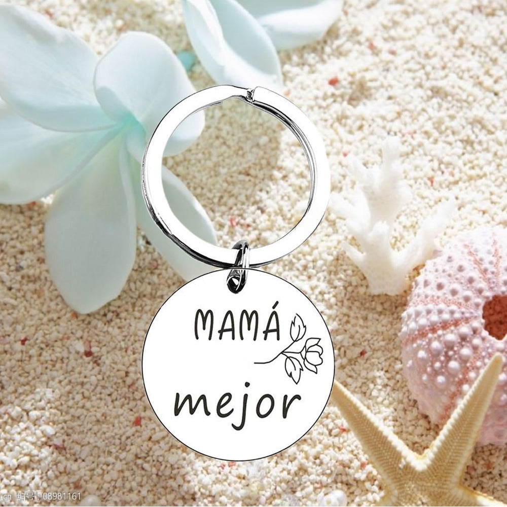Stainless Steel Keychain Mother's Gift From Daughter To Mother