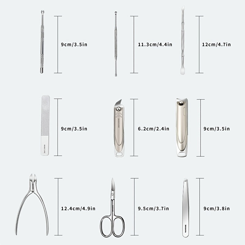 Nail Clippers Fingernail & Toenail Cutter Nail Scissors Manicure Tool Set
