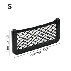 Car Storage Net Pocket Organizer Bag Universal Auto Paste Phone Holder