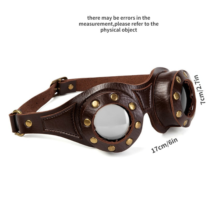 Halloween Steampunk Vintage Gothic Goggles Eye Protection Eyewear