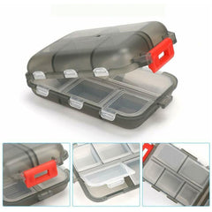 Portable 10 Compartment Pill Box for Traveling