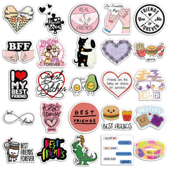 50pcs Friends Waterproof Vinyl Stickers for Water Bottle Laptop Phone Skateboard