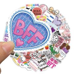 50pcs Friends Waterproof Vinyl Stickers for Water Bottle Laptop Phone Skateboard
