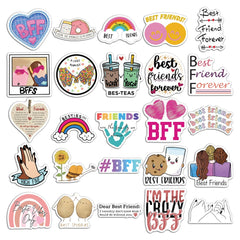 50pcs Friends Waterproof Vinyl Stickers for Water Bottle Laptop Phone Skateboard