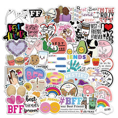 50pcs Friends Waterproof Vinyl Stickers for Water Bottle Laptop Phone Skateboard