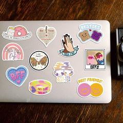50pcs Friends Waterproof Vinyl Stickers for Water Bottle Laptop Phone Skateboard