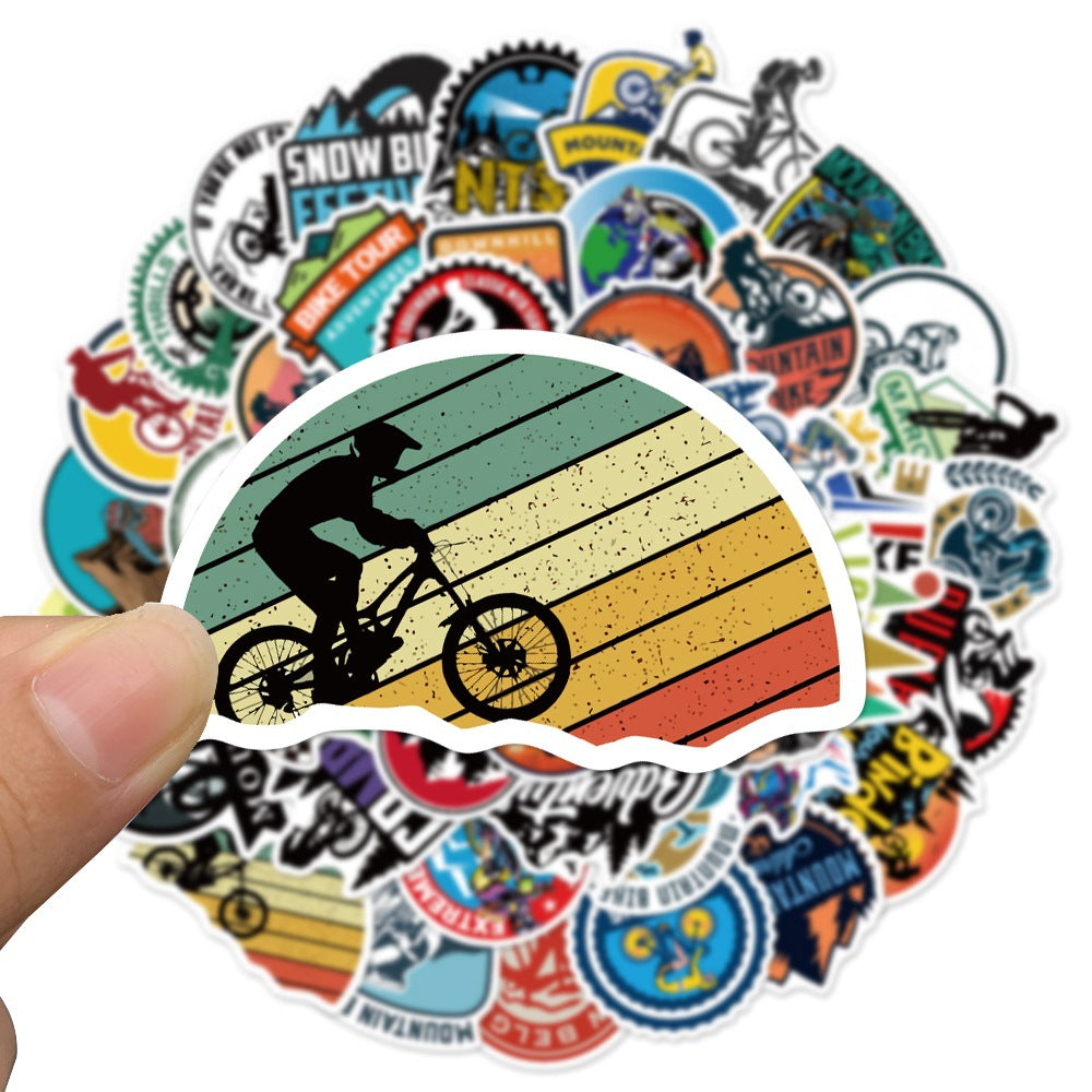 50pcs Mountain Bike Stickers Adult Waterproof Vinyl Stickers For Teen Girl